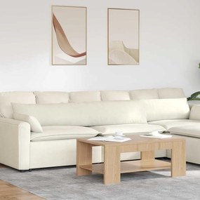 vidaXL Travesseiros de Sofá 2 pcs Creme 200 x 40 cm