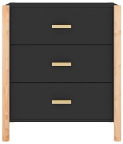 Aparador 62x38x70 cm derivados de madeira preto