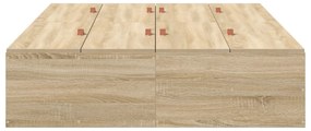 Estrado de Cama Storage vidaXL Carvalho Sonoma 120x190 cm