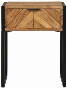 Criado-mudo vidaXL 40x35x50 cm Madeira Sólida de Acácia
