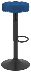 Bancos de bar 2 pcs veludo azul