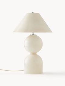 Candeeiro de mesa em vidro com abajur ajustável Danielle, Alt 41 cm
