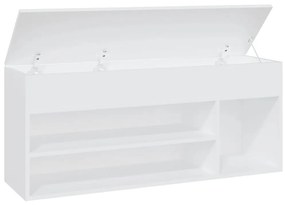 Banco sapateira 105x30x45 cm contraplacado branco