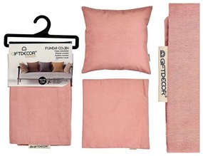 Capa de travesseiro Cor de Rosa (45 x 0,5 x 45 cm) (12 Unidades)