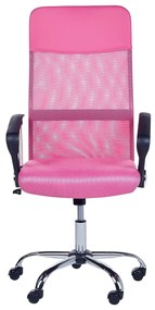 Cadeira de escritório rosa DESIGN Beliani