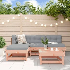 vidaXL 5 pcs conjunto lounge de jardim madeira de douglas maciça