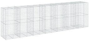 Cesto gabião com cobertura 700x100x200 cm ferro galvanizado