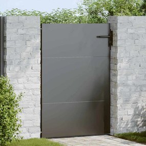 vidaXL Portão de Jardim Preto 105 x 125 cm Aço com Revestimento em Pó