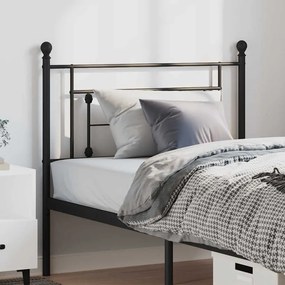 Cabeceira de cama 100 cm metal preto