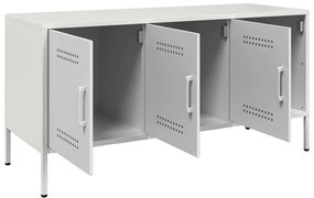 Móvel de TV 100,5x39x50,5 cm aço branco