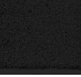 Tapete de porta 80x120 cm preto
