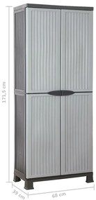 Armário de plástico 68x39x171,5 cm