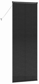 Persiana de Janela com cortinas Outros Manual Preto 80 x 130 cm Alumín