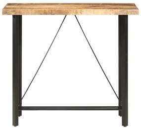 Mesa de bar 120x58x107 cm madeira de mangueira áspera