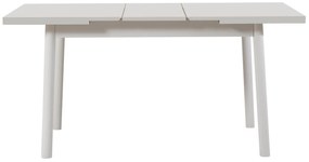 Conjunto de Mesa de Jantar Extensível e Cadeiras Oliver – Branco – Mes