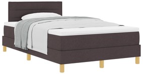 Cama Box Spring com Colchão Castanha 120x200 cm Tecido