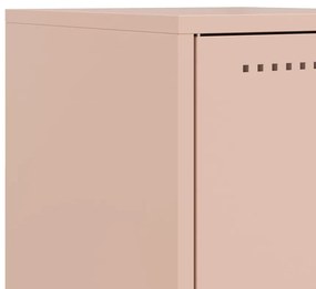 Mesa de cabeceira 36x39x60,5 cm aço rosa