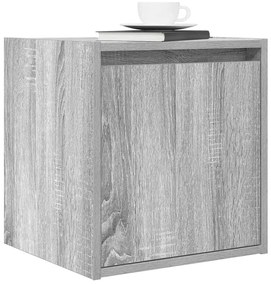 Mesas de cabeceira de parede 2 pcs 38x34x40 cm cinzento sonoma