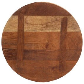 Tampo de mesa redondo Ø40x3,8cm madeira recuperada maciça