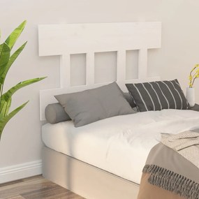 Cabeceira de cama 103,5x3x81 cm pinho maciço branco