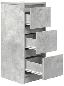 Aparador 29,5x34x76 cm derivados de madeira cinza cimento
