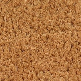 Tapete de porta semicircular 60x90 cm fibra coco tufada natural