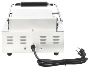 Grelhador sanduicheira Panini aço inoxidável 1800W 31x30,5x20cm
