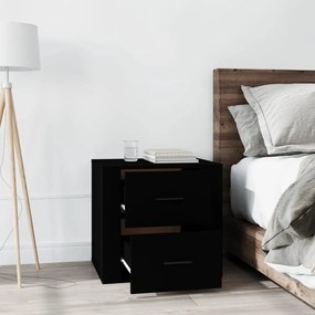 Mesa de cabeceira 50x39x47 cm preto