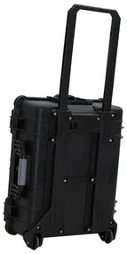 Mala de viagem com rodas 63x50x23 cm PP preto