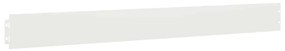 Orlas de relva 10 pcs branco 10x103 cm aço laminado a frio