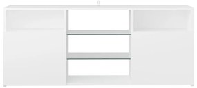 Móvel de TV Maze com Luzes LED de 120cm - Branco - Design Moderno