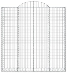 Cesto gabião arqueado 200x30x200/220 cm ferro galvanizado