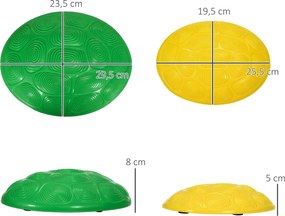 ZONEKIZ Pedras de Equilíbrio para Crianças de 3 a 8 Anos Conjunto de 8