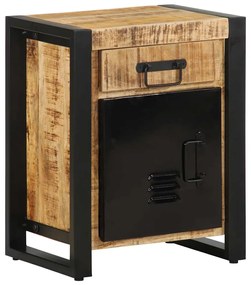 Mesa de cabeceira 40x30x50 cm madeira maciça manga áspera