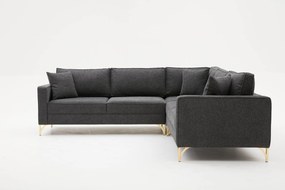 Sofá de Canto Berlin – Antracite – 258 x 258 cm