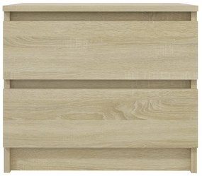 Mesas cabeceira 2 pcs derivados de madeira carvalho sonoma
