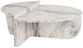 Mesa de Centro "Orion" – Mármore Fressia, Conjunto Modular, 90x60x30 c