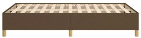 Estrutura de cama sem colchão 120x190cm castanho escuro