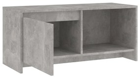 Móvel de TV 90x35x40 cm derivados de madeira cinza-cimento