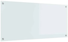 Revestimento de cozinha vidaXL Branco 110x50x0,6 cm em vidro temperado