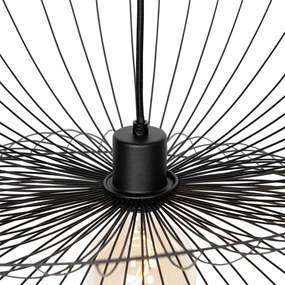 Candeeiro de suspensão design preto 66cm - Pua Design