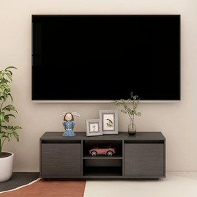 809902 vidaXL Móvel de TV 110x30x40 cm madeira de pinho maciça cinzento
