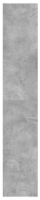 Sapateira c/ 4 gavetas articuladas 80x34x187,5 cm cinza cimento
