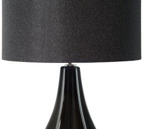 Candeeiro de mesa preto SANTEE Beliani