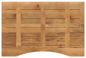 Tampo de mesa com curva 80x50x2,5 cm mangueira áspera maciça
