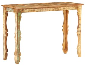 Mesa consola 110x40x76 cm madeira recuperada maciça