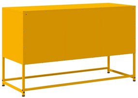 Móvel de TV 100,5x39x60,5 cm aço amarelo mostarda