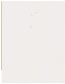 Mesa de cabeceira 40x30,5x40 cm madeira de pinho maciça branco