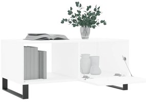 Mesa de Centro Portucale de 90cm - Branco Mate - Design Moderno