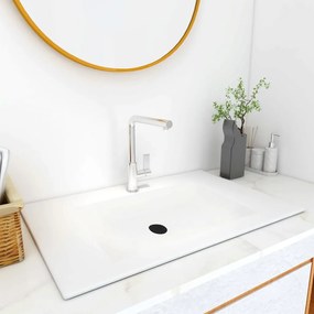 146518 vidaXL Lavatório de embutir 900x460x130 mm SMC branco